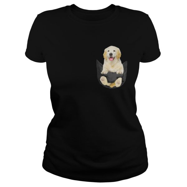 Golden Retriever in Pocket shirt