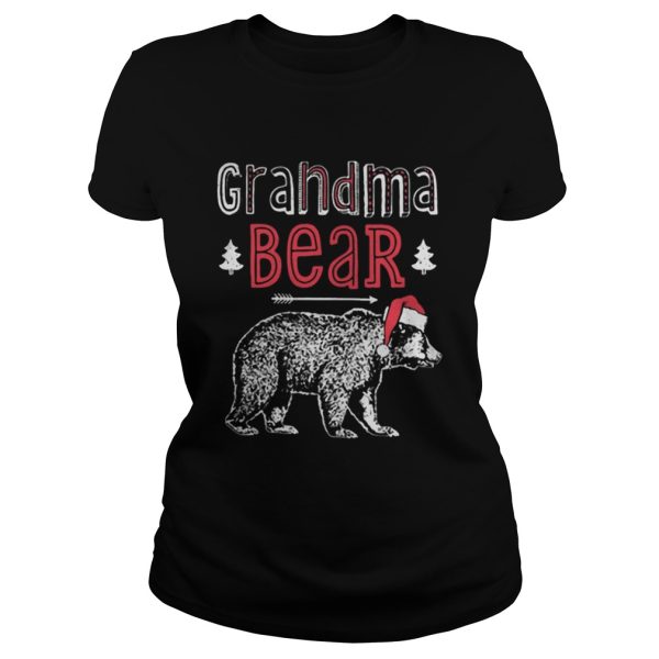 Grandma Bear Christmas Santa tshirt