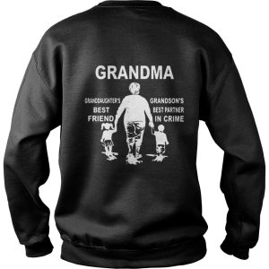 Grandma granddaughters best friend grandsons best partner in crime shirt 3
