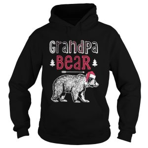 Grandpa bear christmas santa hat shirt 2