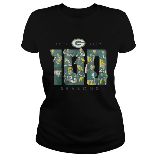 Green Bay Packers 100 seasons 1919-2019 shirt