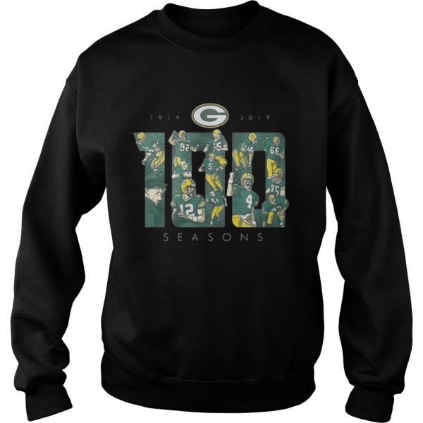 Green Bay Packers 100 seasons 1919-2019 shirt