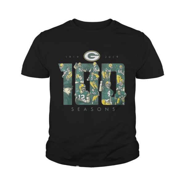 Green Bay Packers 100 seasons 1919-2019 shirt