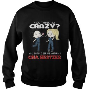 Grey's Anatomy Grey and Cristina you think I'm crazy you should see me with my CNA besties shirt 3