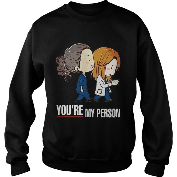 Grey’s Anatomy doctor bestie you’re my person shirt