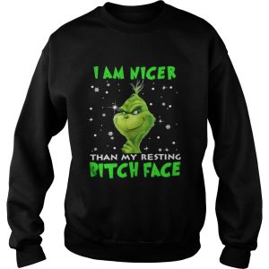 Grinch I am nicer than my resting bitch face shirt 2 Grinch I am nicer than my resting bitch face shirt 3