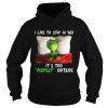 Grinch I like to stay in bed its too peopley outside Christmas shirt