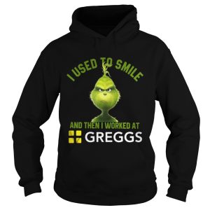 Grinch I used to smile and then I worked at Greggs shirt 1