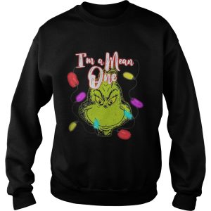 Grinch Im a Mean one Christmas light shirt 3