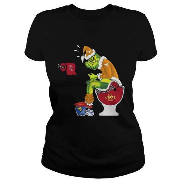 Grinch Santa Oklahoma State Cowboys toilet shirt