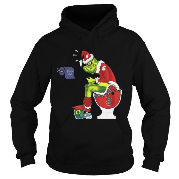 Grinch Santa Washington State toilet sweater