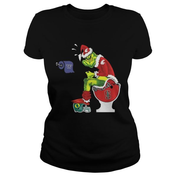 Grinch Santa Washington State toilet sweater