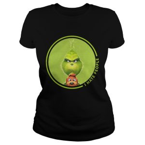 Grinch and Max Dog I hate people shirt 1 Grinch and Max Dog I hate people shirt 2