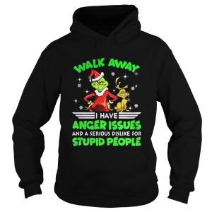 Grinch and Max walk away I have anger issues shirt 1