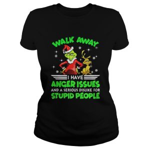 Grinch and Max walk away I have anger issues shirt 2