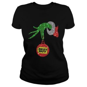 Grinch hand holding Best Buy ornament Christmas shirt 2