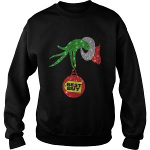 Grinch hand holding Best Buy ornament Christmas shirt 3