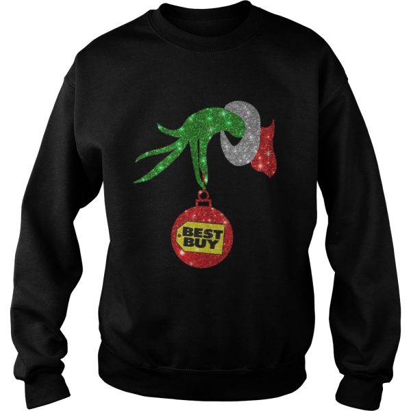 Grinch hand holding Best Buy ornament Christmas shirt