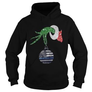 Grinch hand holding Ornament American Christmas shirt 1