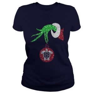 Grinch hand holding turtle ornament shirt 1 Grinch hand holding turtle ornament shirt 2