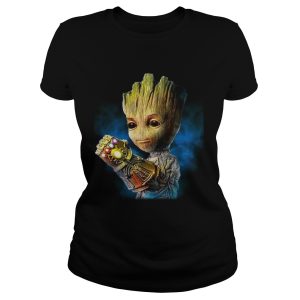Groot with the infinity gauntlet shirts 1