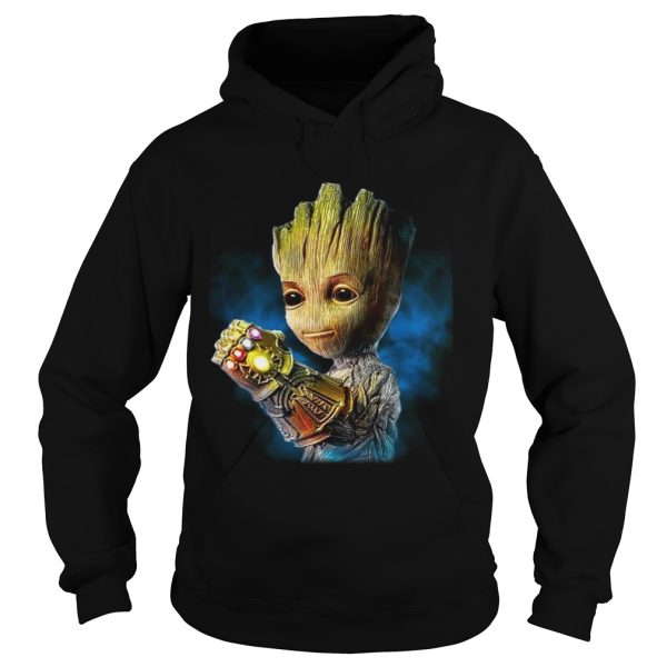 Groot with the infinity gauntlet shirts