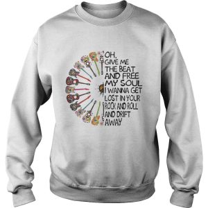 Guitar Oh give me the beat and free my soul I wanna get lost shirt 2