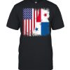 Half Panamanian Flag Vintage Panama USA shirt