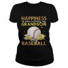 Happiness I When Watching My Grandson Play Baseball T-Shirt
