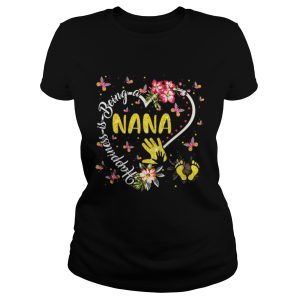 Happiness Is Being A Nana Black Shirt 2