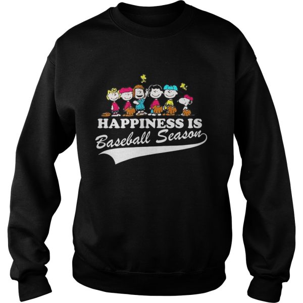 Happiness is baseball season shirt