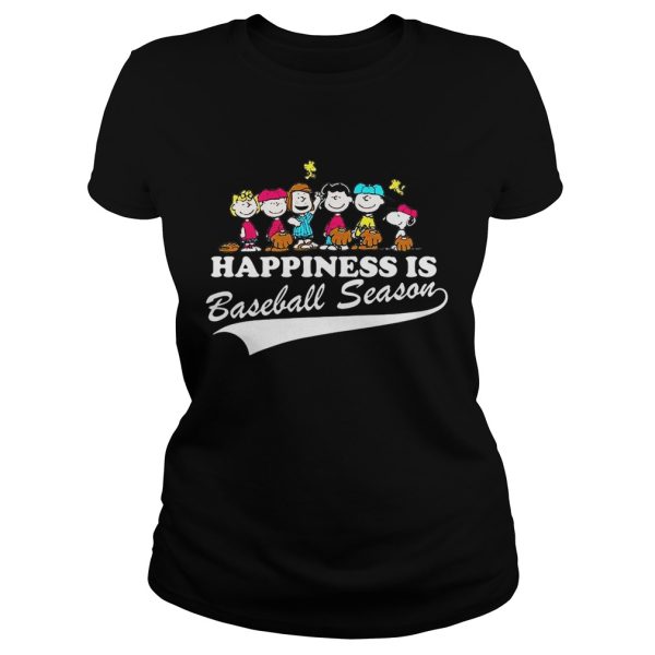 Happiness is baseball season shirt