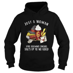 Harry potter Just a woman who solemnly swears shes up to no good shirt 1