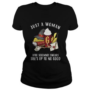 Harry potter Just a woman who solemnly swears shes up to no good shirt 1 Harry potter Just a woman who solemnly swears shes up to no good shirt 2