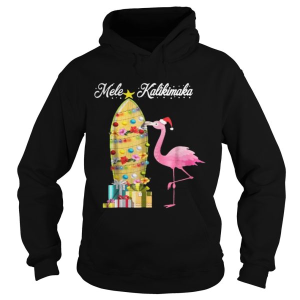 Hawaii Mele Kalikimaka Flamingo Hawaiian Christmas shirt