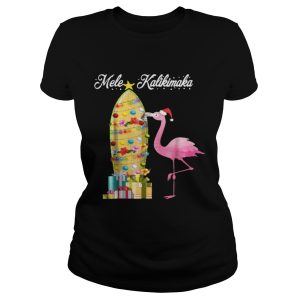 Hawaii Mele Kalikimaka Flamingo Hawaiian Christmas shirt 2