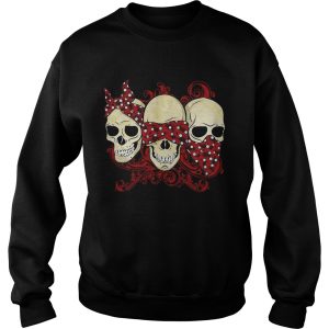 Hear See Speak No Evil Skull Heads shirt 3