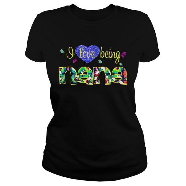 Heart I love being Nana shirt