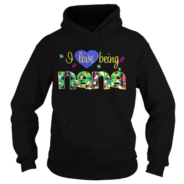 Heart I love being Nana shirt