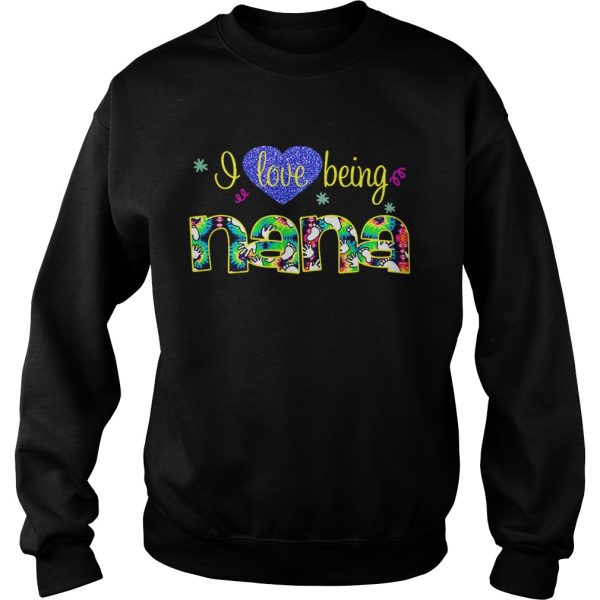 Heart I love being Nana shirt