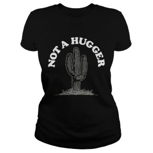 Heather charcoal not a hugger shirt 2