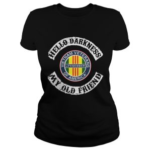 Hello darkness my old friend Vietnam veterans of america life member shirt 2