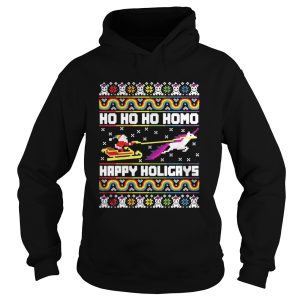 Ho Ho Ho Homo Happy Holigays Santa LGBT Shirt 1