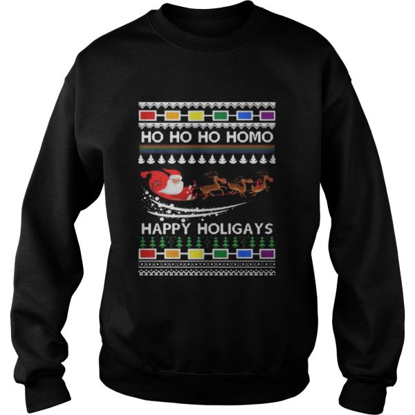 Ho Ho Ho Homo Happy Holigays Shirt