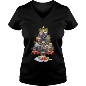 Horror Characters christmas tree shirt 1