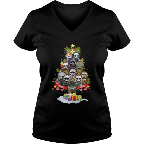 Horror Characters christmas tree shirt