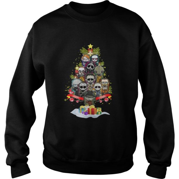 Horror Characters christmas tree shirt