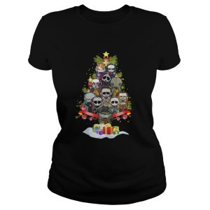 Horror Characters christmas tree shirt 3