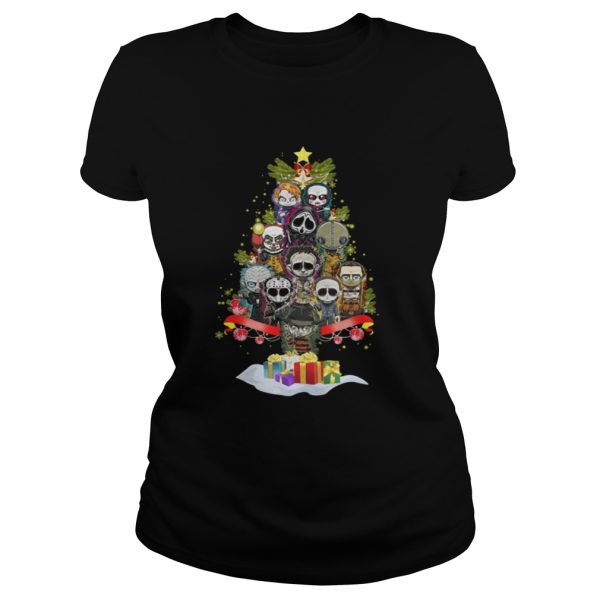 Horror Characters christmas tree shirt