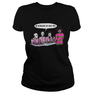 Horror Michael Myers on Wednesdays we wear pink shirt 2